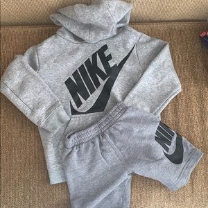 Nike sweatshirt and shorts